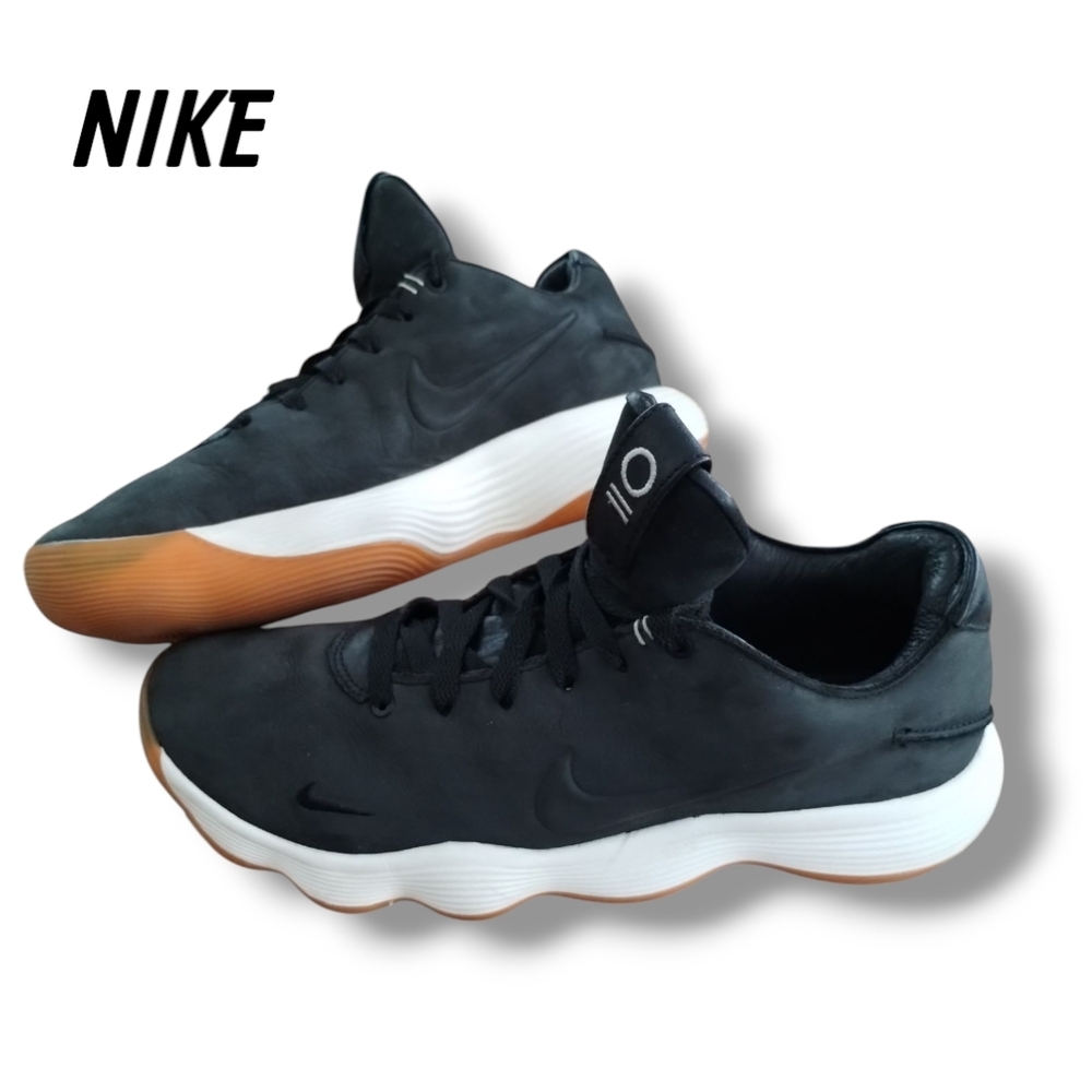 Nike 2017 Hyperdunk Low Premium Leather Black White Gum